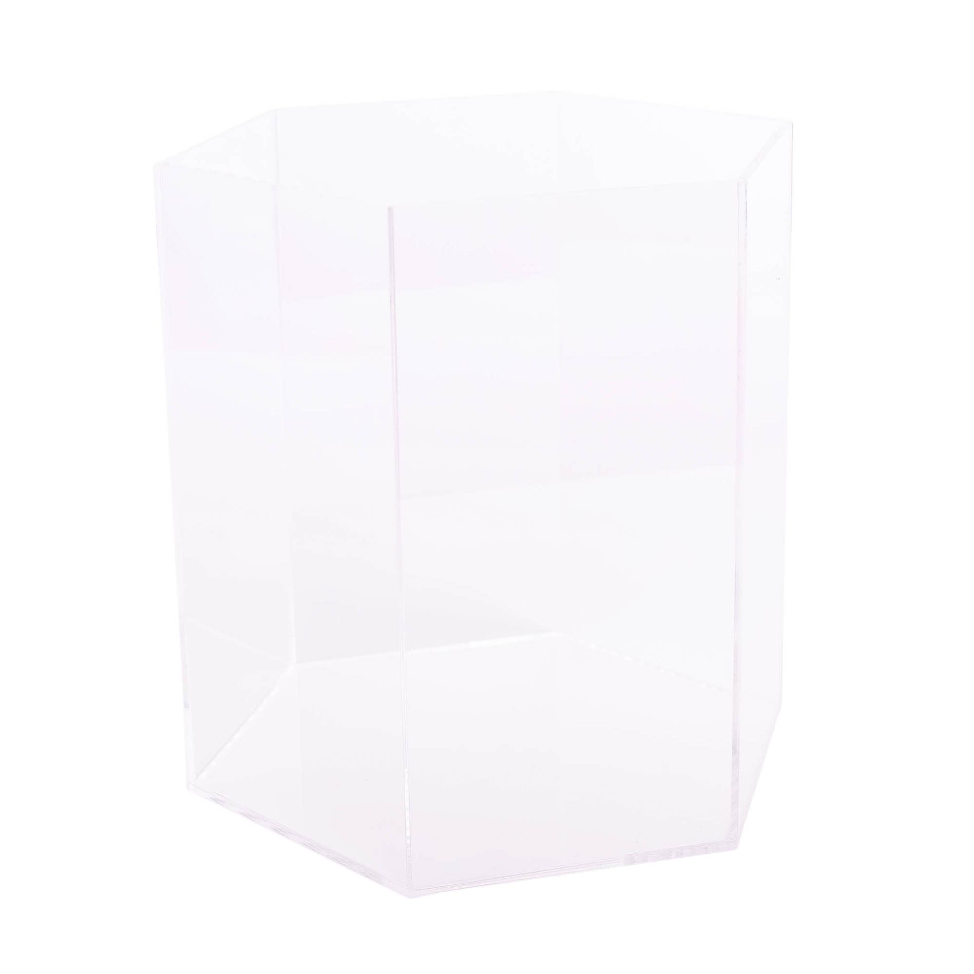 Cait + Co - Wholesale Display Case - Luxe Shower Steamer Hexagon Display with signs - Empty2