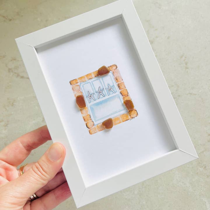 Sook & Hook - Wholesale Art Print - Starfish in the Window Sea Glass Art0