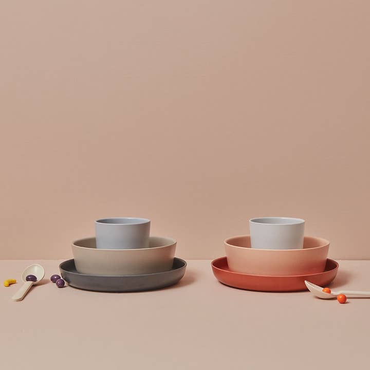 EKOBO – Engroshandel Spisestel – Børn og baby – Bambino Børnesæt MIKU - Sky, Stone, Storm2