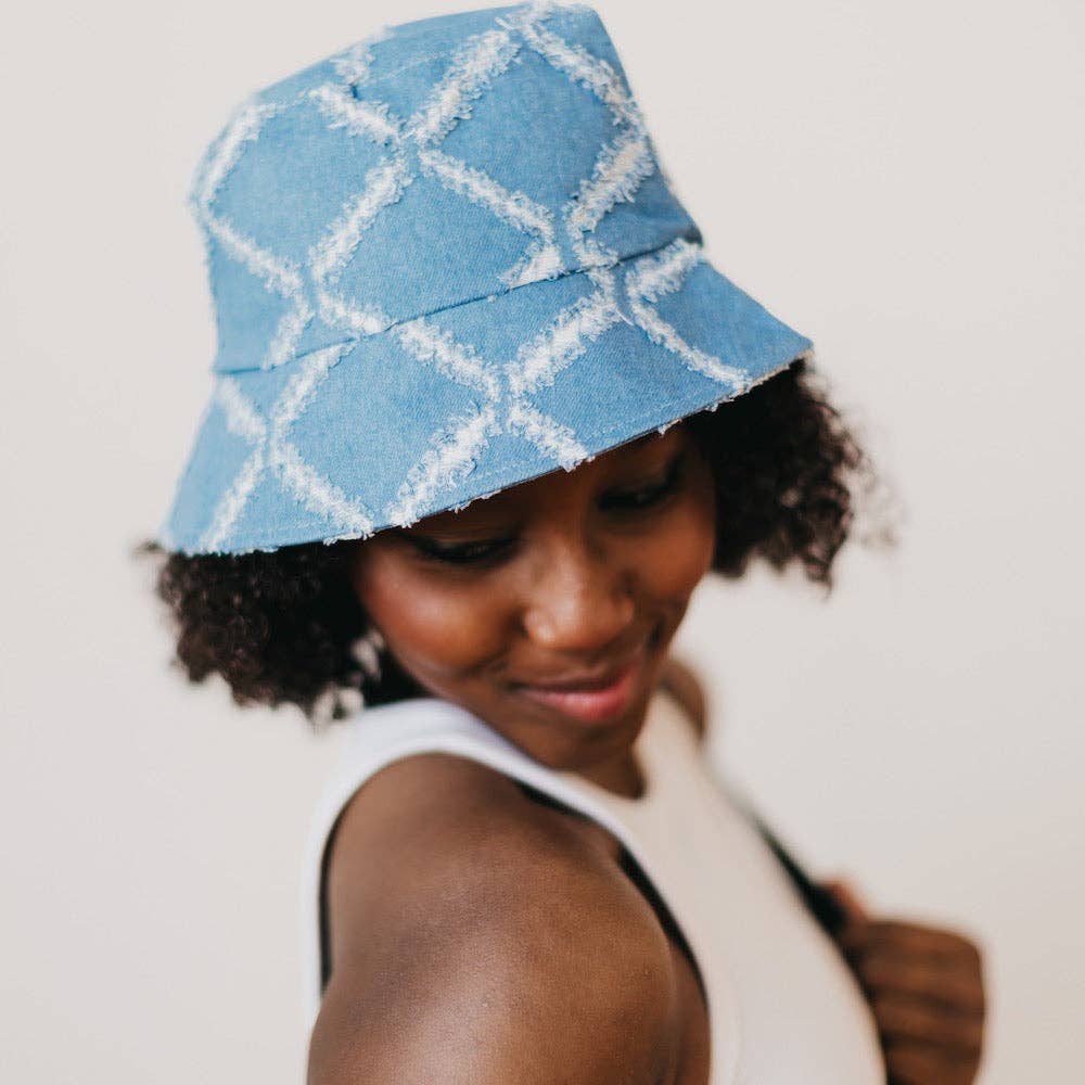 Pretty Simple - Wholesale Bucket Hat - Women's - Diamond Print Bucket Hat Wholesale14