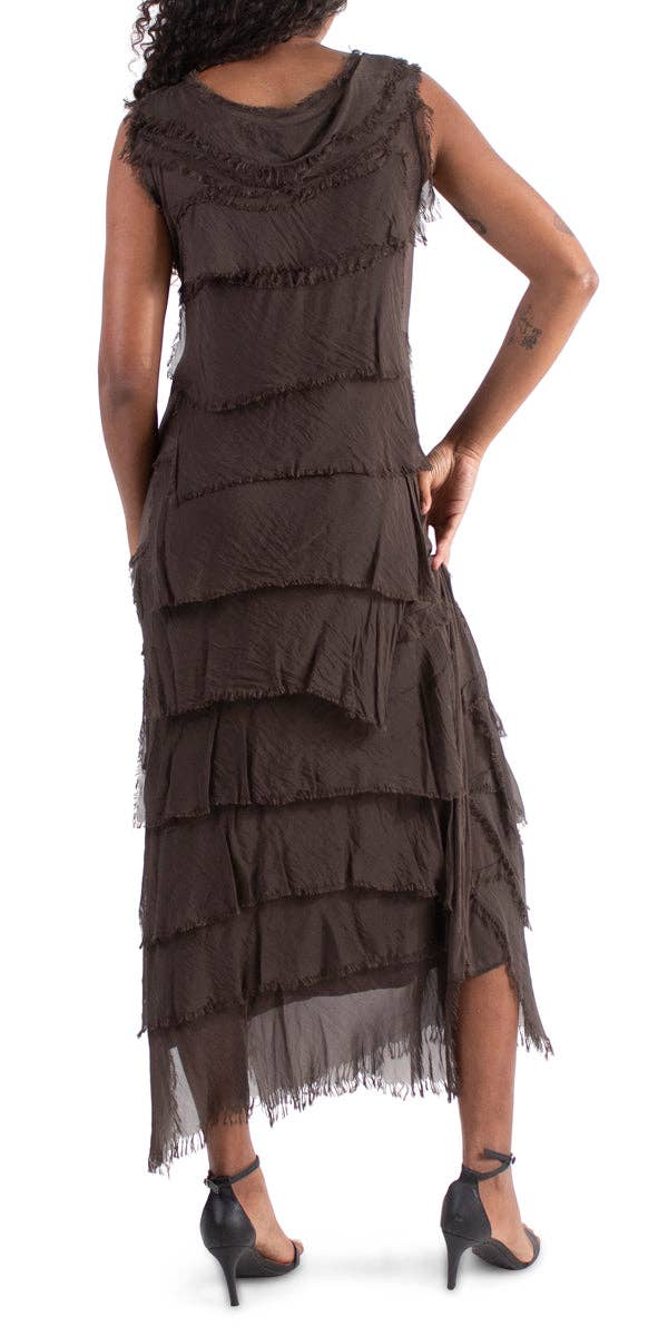 Gigi Moda - Wholesale Dress - Women's - Full Length Ruffle Dress18