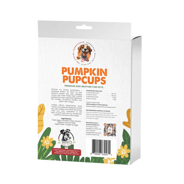 ELIXIR KITCHENS™ - Wholesale Pet Treats - Dog - Pumpkin Pupcups - Egg Muffins1