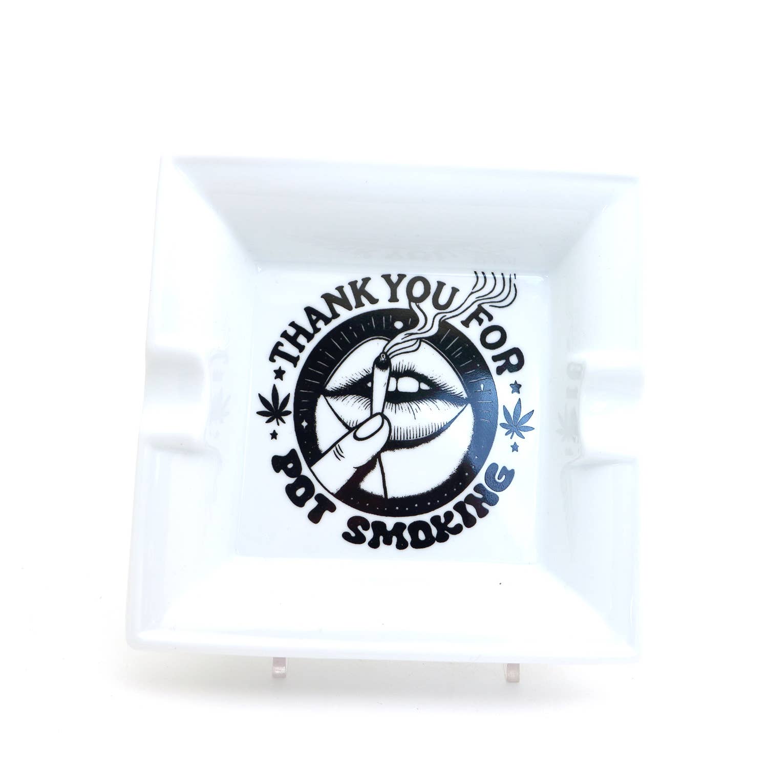 Lenny Mud – wholesale Ashtray – Thank You For Pot Smoking Ceramic Ashtray, Gift for smoker