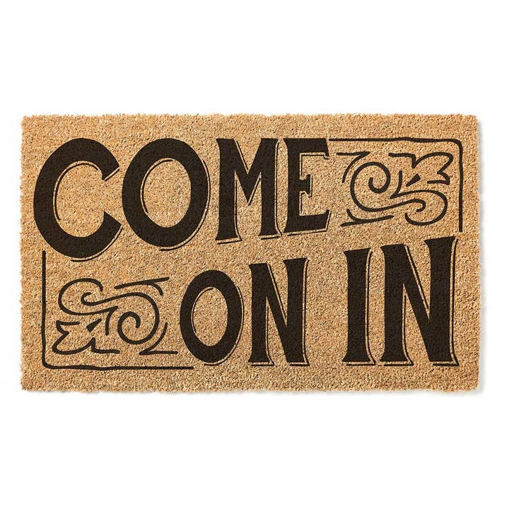 18x30 Coir Doormat Come On In for wholesale by Kindred Hearts