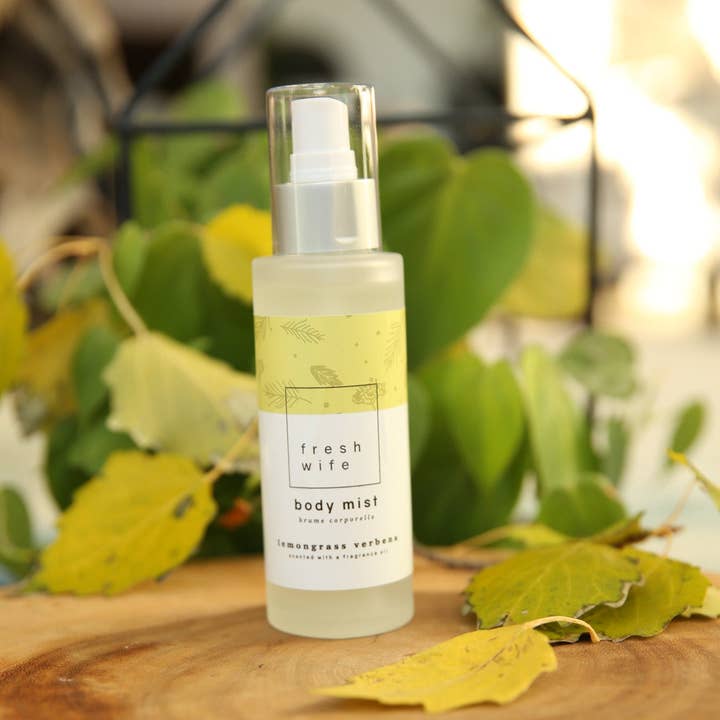 Lemongrass Verbena Body Mist for wholesale by The Fresh Wife Soap Company