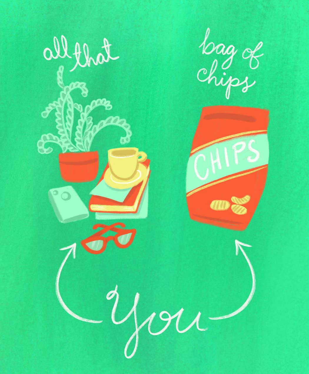M. Kind Papersmith - Wholesale Everyday Greeting Card - All That And A Bag Of Chips2