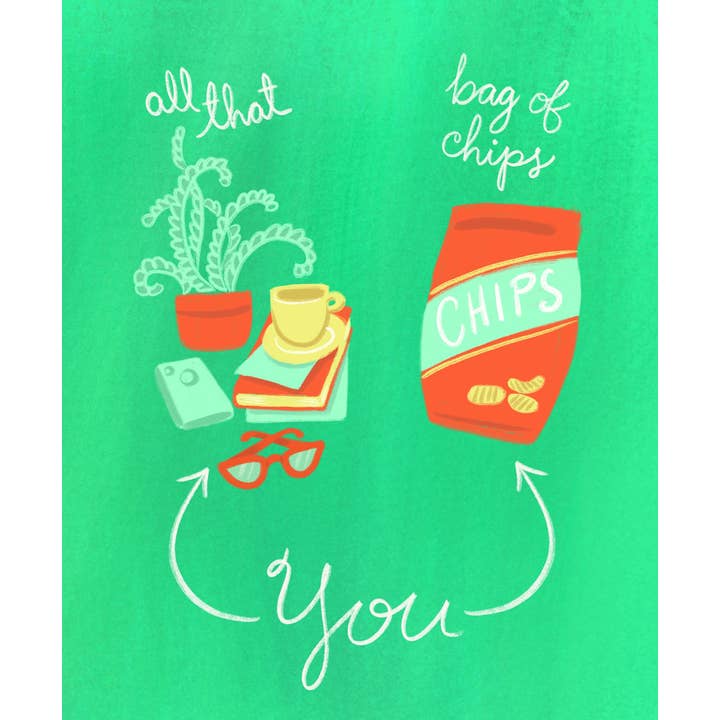 M. Kind Papersmith – wholesale Everyday greeting card – All That And A Bag Of Chips2