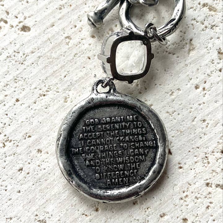 VB&CO Designs Handmade Jewelry - Wholesale Pendant/Charm Necklace - Serenity prayer necklace religious gift jewlery1