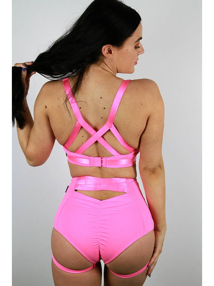 Rarr Designs - Wholesale Sports Bra - Women's - Hamilton Sports Bralette - Hot Pink7