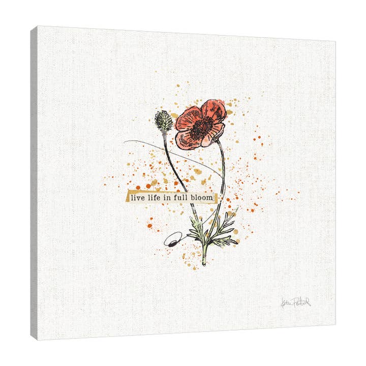 Thoughtful Blooms IV Gallery Wrapped Canvas for wholesale by Jaxson Rea