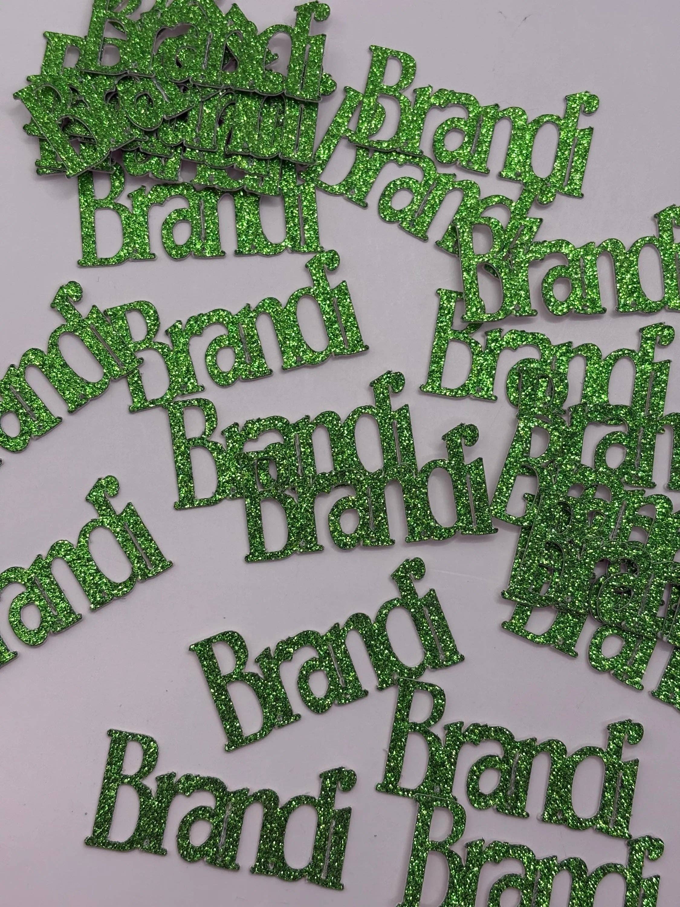 ASAP Craft Supplies - Wholesale Confetti - Personalized Name Custom Glitter Confetti - 50 pieces3