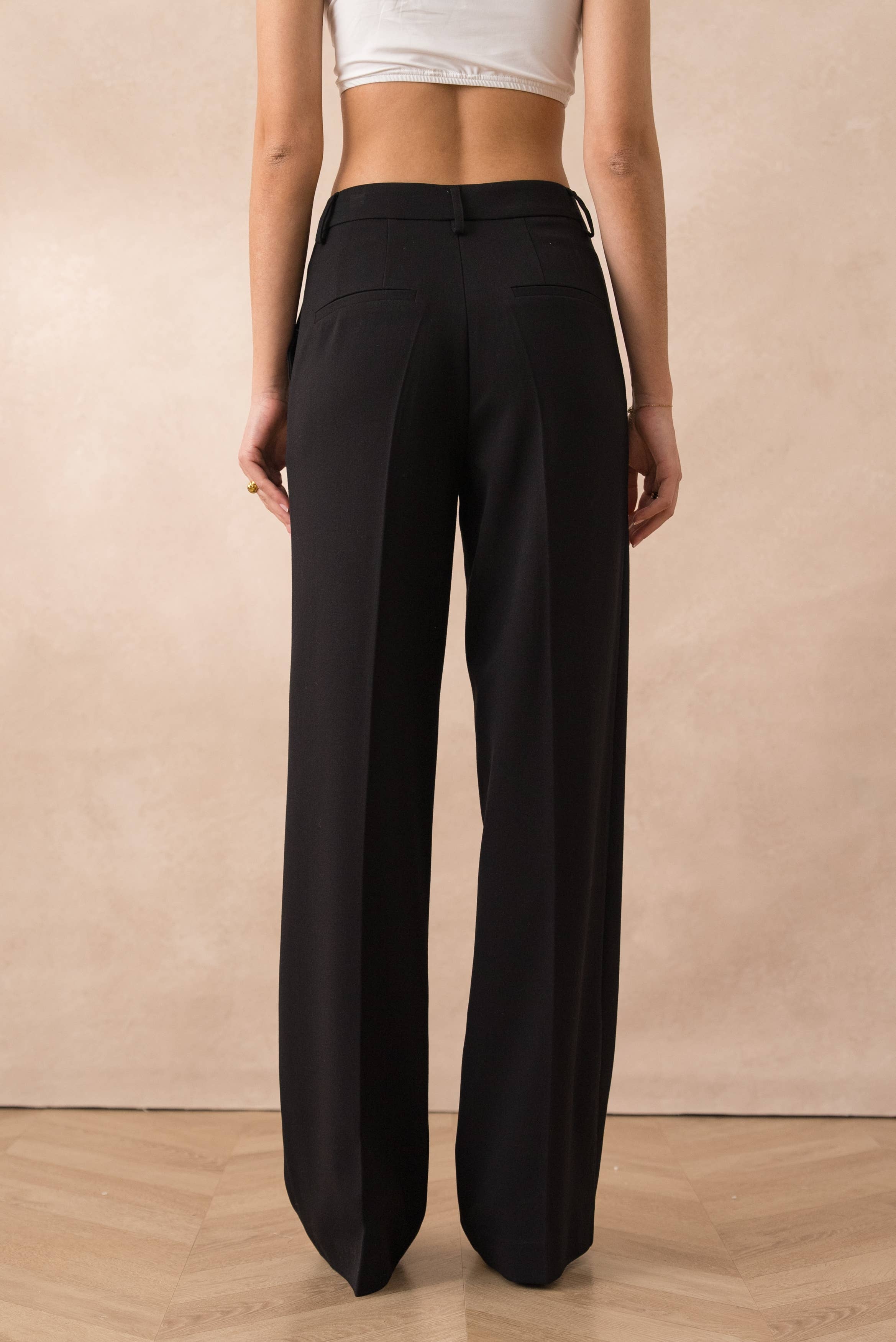 Attentif Paris - Vendita all'ingrosso Pantaloni eleganti - Donna - [Heather] Pantaloni Tailleur a Gamba Larga39