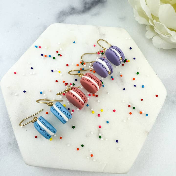 Light Shine - Wholesale Dangle Earrings - Tiny Macaron Clay Earring | Valentine's Treat Dangle