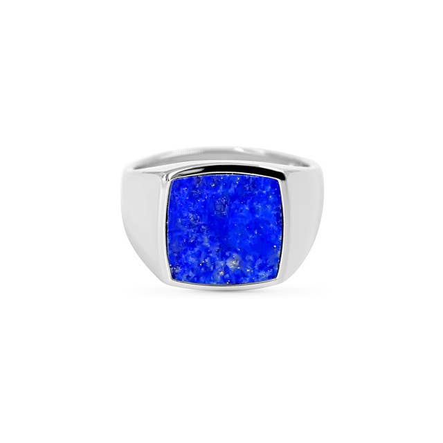 Human Design Studios - Wholesale Signet Ring - Lapis Square Signet Ring1