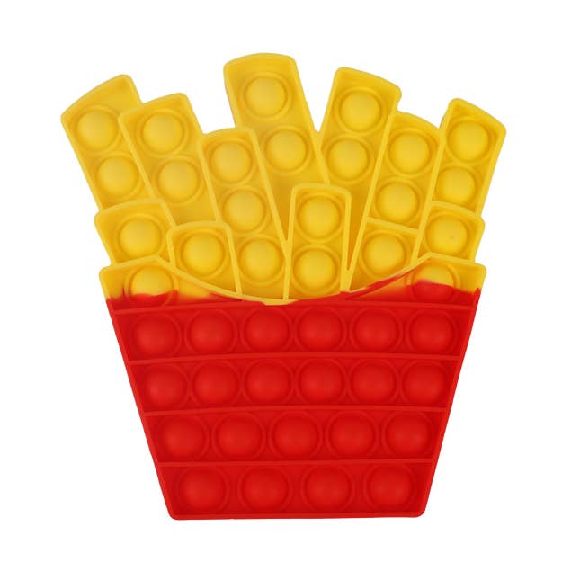 French Fries Bubbles Fidget Toy for wholesale by New People Company