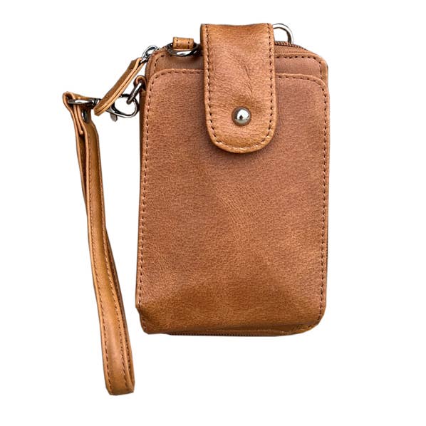 Roma Leathers, Inc. - Wholesale Phone Wallet - Women's - 3140 phone pouch with credit card slots adjustable strap