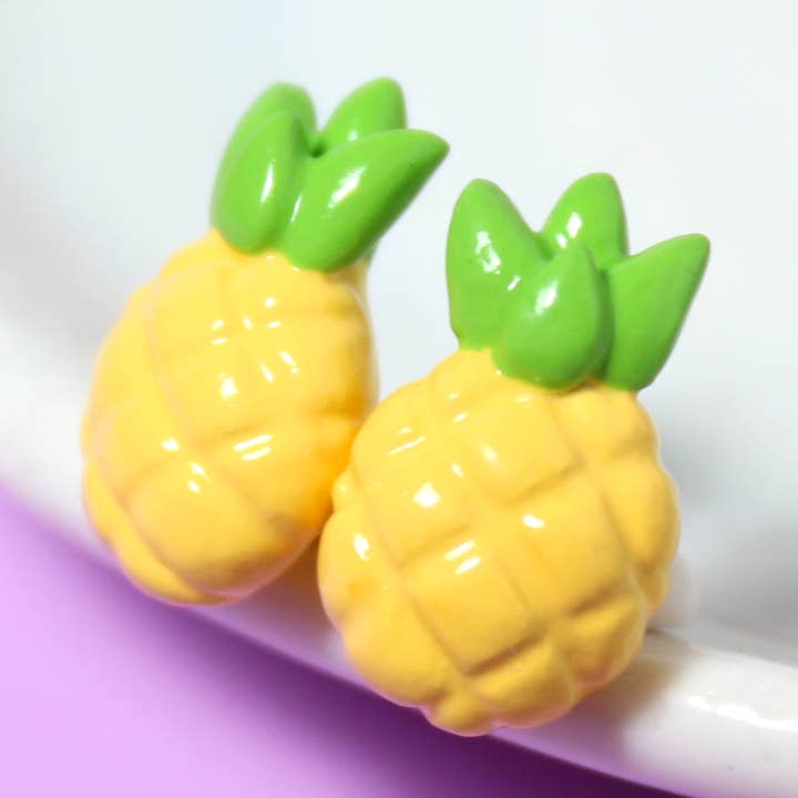 Pineapple Stud Earrings for wholesale by Mariposa Miniatures