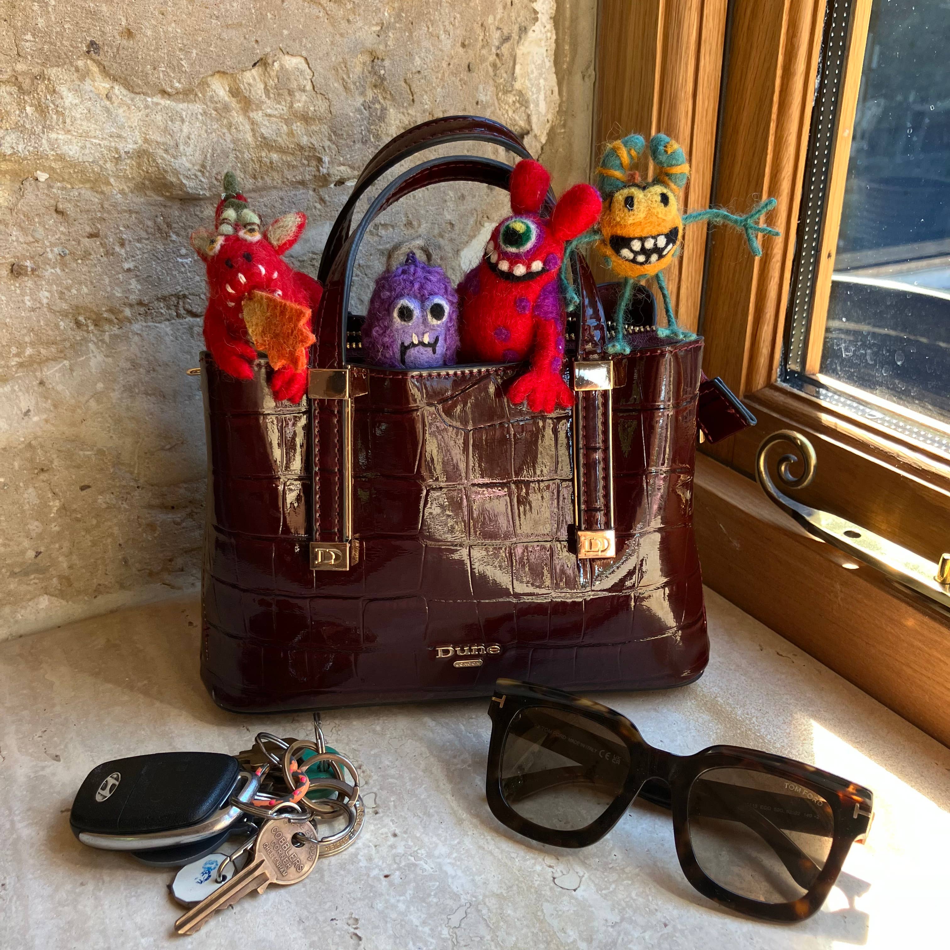 Felt So Good - Wholesale Ornament - Handmade Felt Moody Monsters Hanging Decorations6