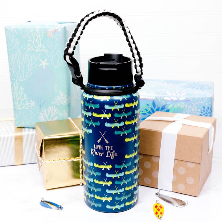 Pavilion - Wholesale Water Bottle - River Life - 32 oz Stainless Steel Handled Water Bottle3