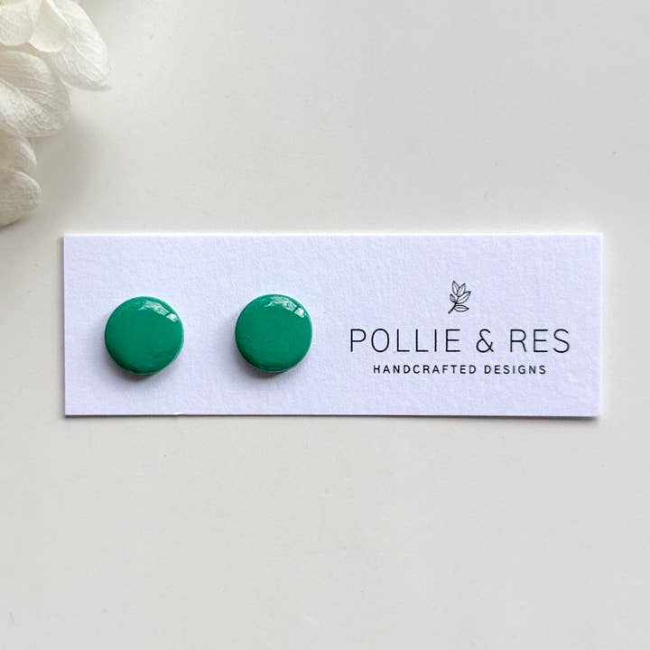 Pollie & Res - Wholesale Stud/post earrings - Glossy Basic Studs3