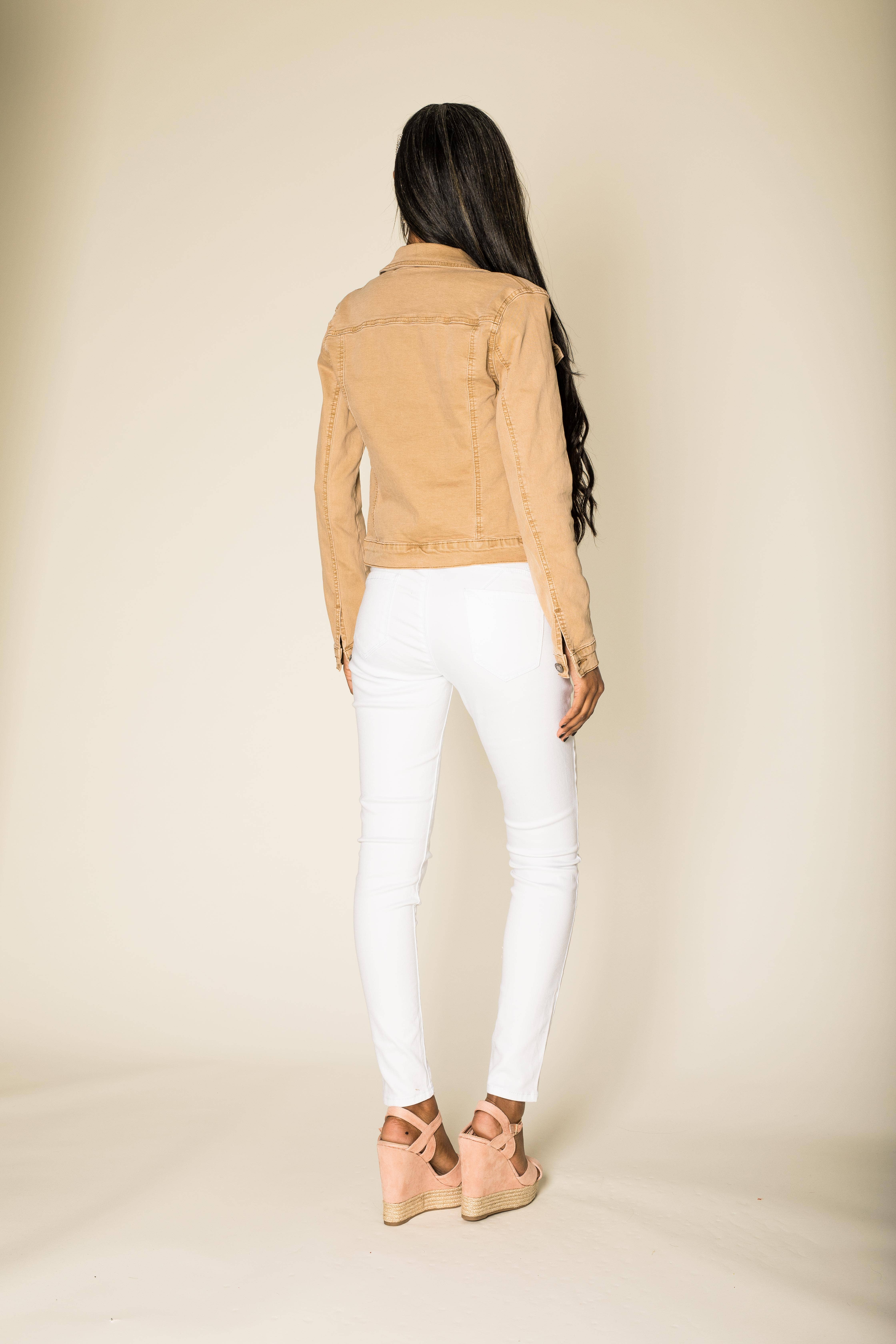 Nina Carter - Wholesale Jas - Dames - Stretch nauwsluitend jack kleur J212A47