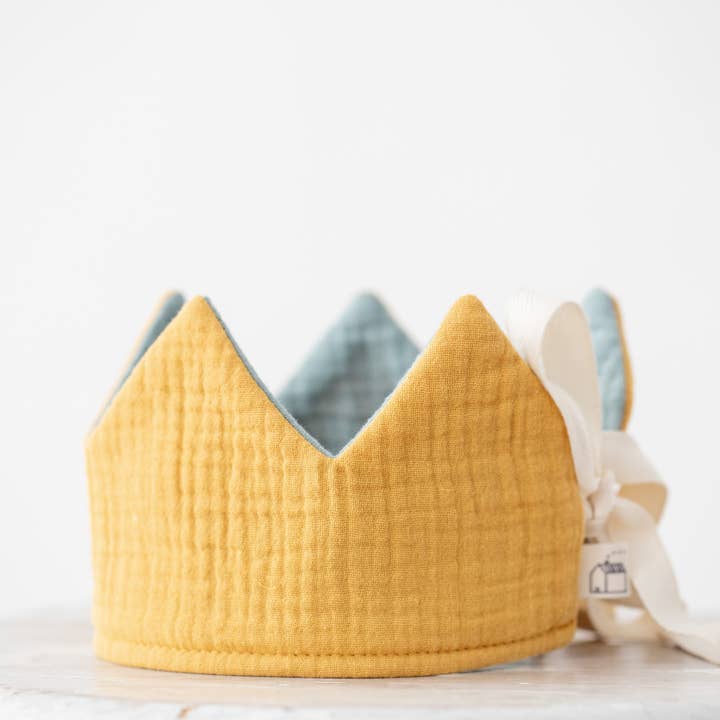 Monocrom - Wholesale Party hat/crown - Mint-Mustard Birthday Crown4