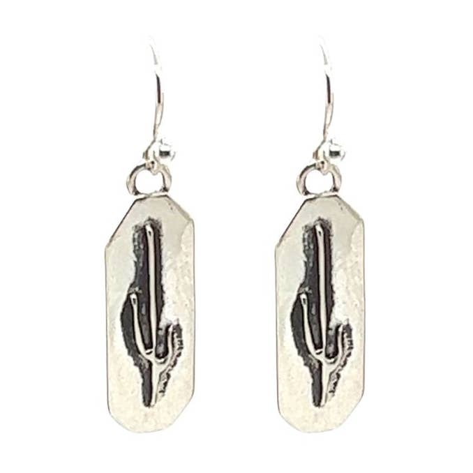 Boucles d'oreilles Saguaro Shadow #14A pour la vente par Pattie Parkhurst Jewelry