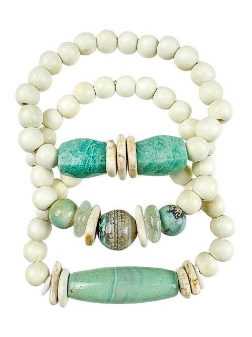 Trio Stack Bracelet Set | Drift for wholesale by Twine & Twig