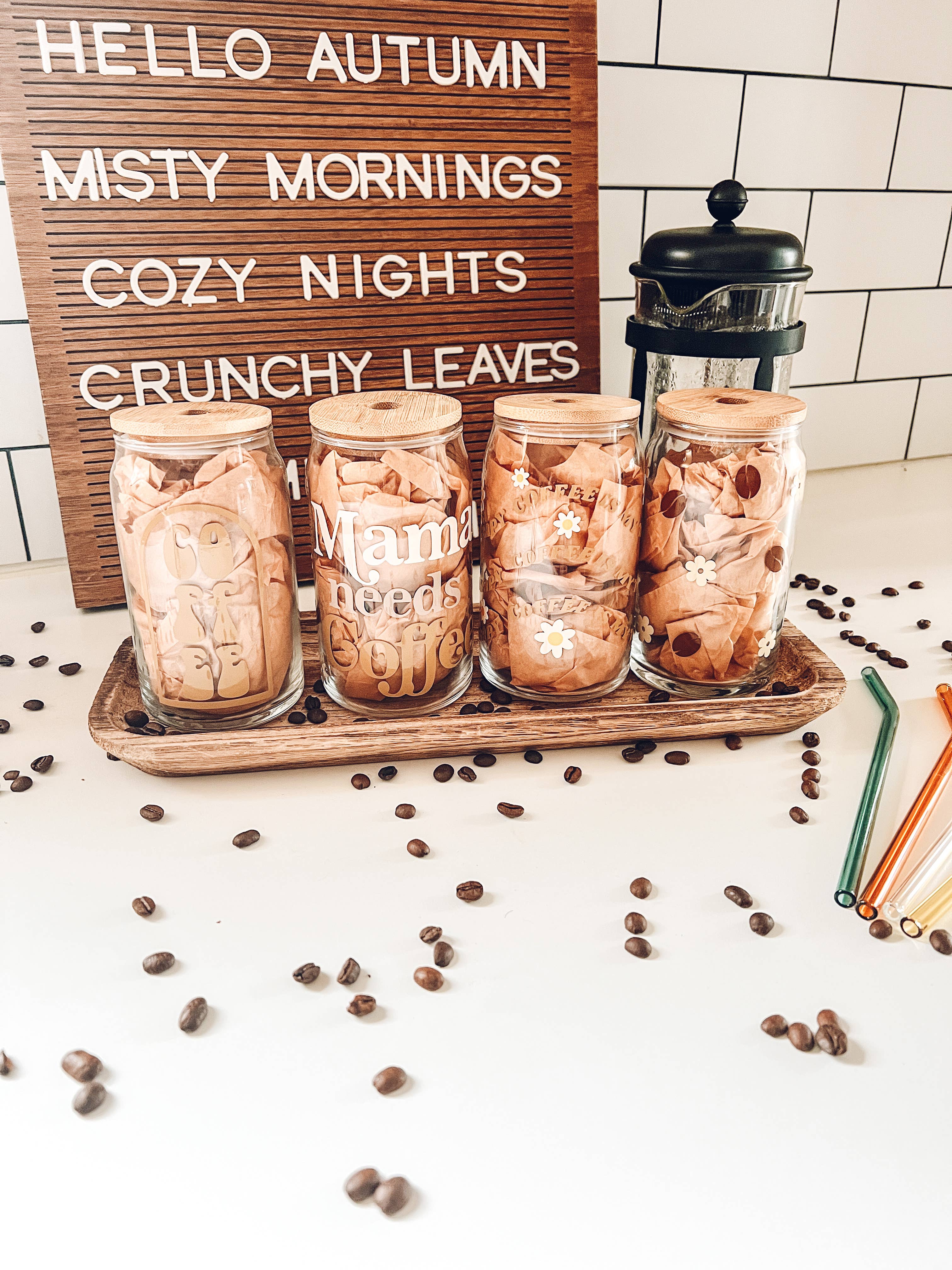 YellowBridge - Venta al por mayor Vaso/copa - Vaso de lata de cerveza Boho Arch2