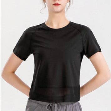 Mesh Lined Relaxed Active Top for wholesale by Active by Anna-Kaci