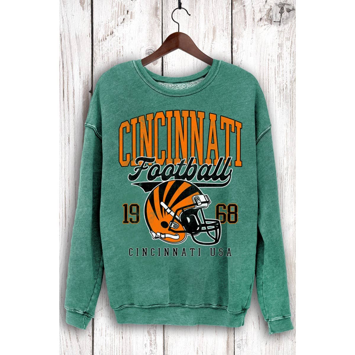 HRTandLUV – Großhandel Sweatshirt – Damen – CINCINNATI FOOTBALL MINERAL-SWEATSHIRTS7