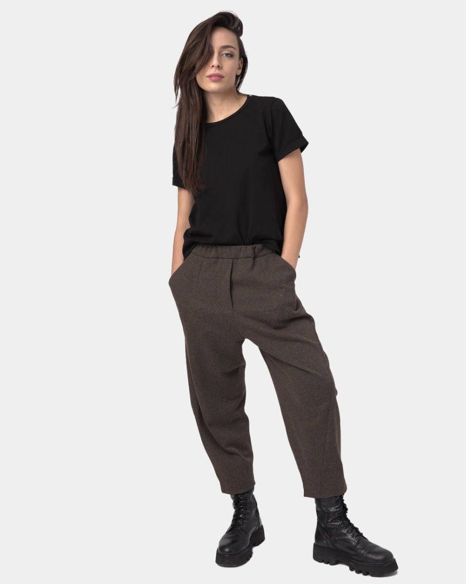 Baci & Amici Fashion - US Continental - Vente Pantalon – femme - Pantalon en coton à coutures élastiques3