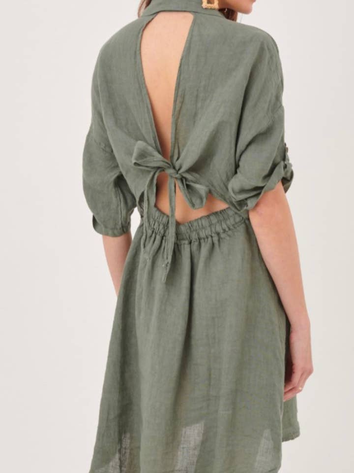 100% linen dresses REF. 1151 for wholesale by LÉA & LUC