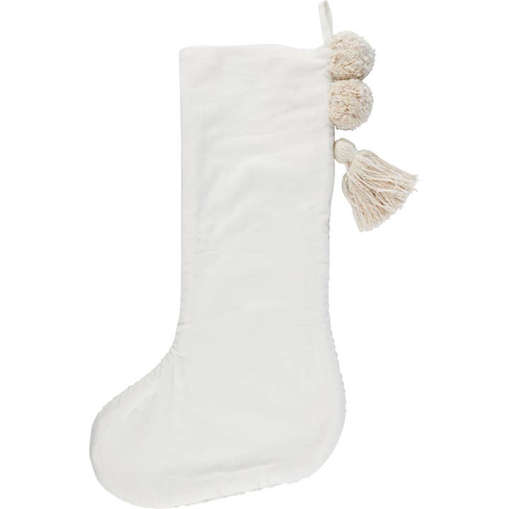 Primitives by Kathy - Wholesale Holiday Stocking - Woven Pom Stocking1