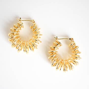 Liv Evon Designs - Wholesale Huggie Earrings - Luup Huggie 18K Gold