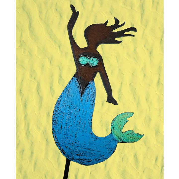 Whimsies - Wholesale Garden/Lawn Stake - Mermaid Plant Stake Nautical Garden Stake coastal beach USA