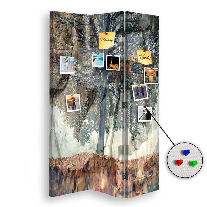 Separador de ambientes, árbol misterioso, pantalla Pin It para venta al por mayor de Motivartdesign