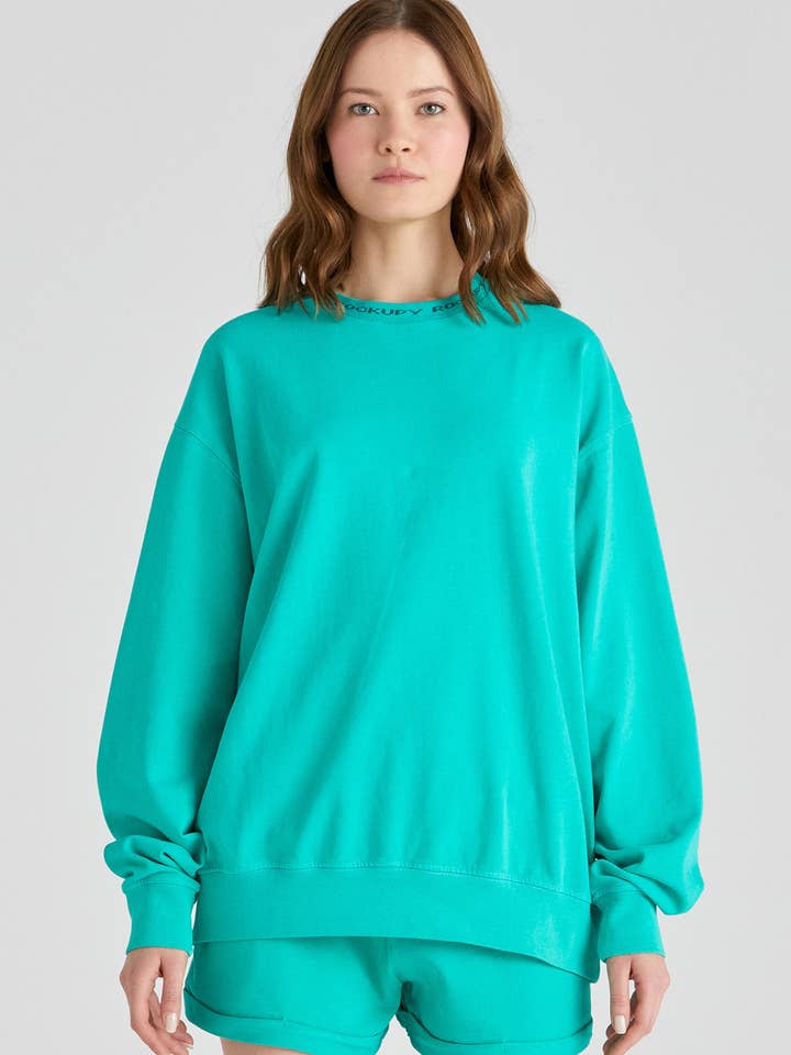 Sweatshirt MAKANA Unisex Grøn for engroshandel hos Rockupy