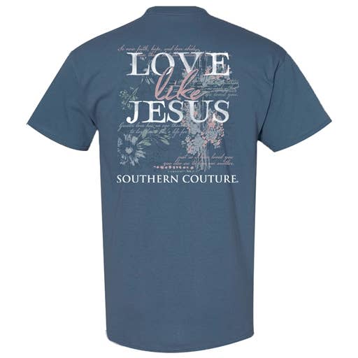 SC Classic Love Like Jesus- Indigo for wholesale by Southern Couture