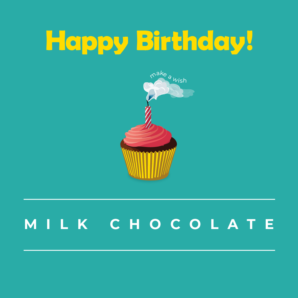 GNAW Chocolate – wholesale Chocolate bar – 'Happy Birthday' Chocolate Bar1