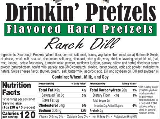 Sweet G's Bakery - Drinkin’ Pretzels™ - Vente Bretzels - Assortiment de bretzels durs aromatisés #P -1 (sacs de 30 à 12 oz)1