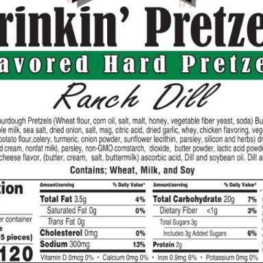 Sweet G's Bakery - Drinkin’ Pretzels™ - Vente Bretzels - Assortiment de bretzels durs aromatisés #P -1 (sacs de 30 à 12 oz)1