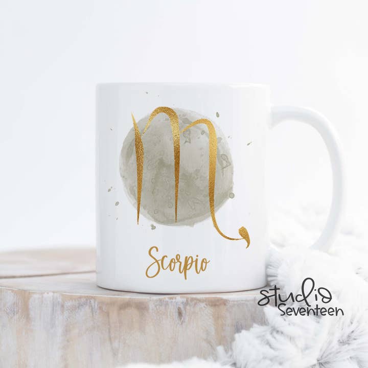 Studio Seventeen - Wholesale Coffee Mug - Horoscope Coffee Mug with the Zodiac Sign Scorpio1