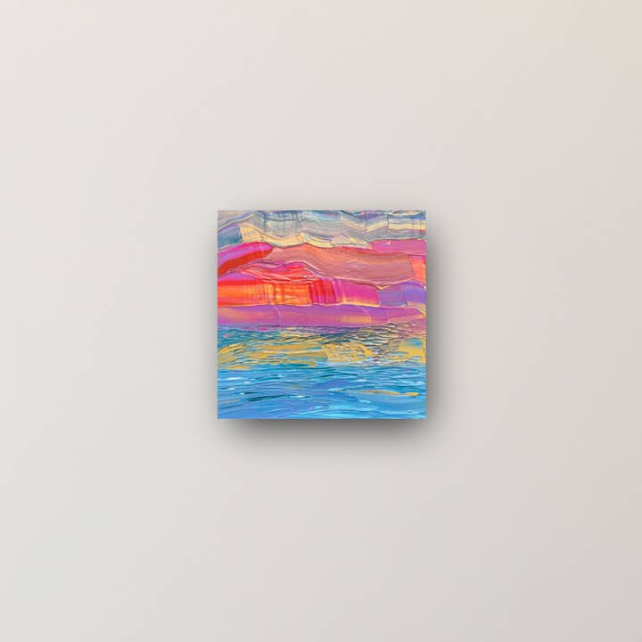 "mar eléctrico" - serie: eres dorado, impresión en metal para venta al por mayor de DOEQUO