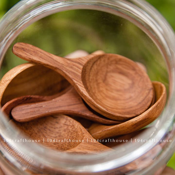 194 Craft House - Wholesale Measuring spoon - Spices Small Wooden Spoons, Wooden Scoop - Measuring Spoons6