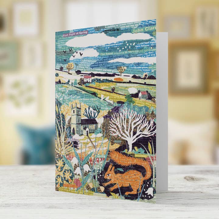Jamie Poole – wholesale Everyday greeting card – First Sight of Spring – A5 Art Card, Pack of 6, Blank Inside0