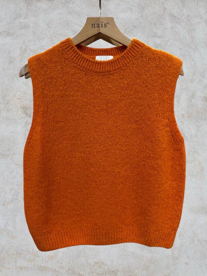 NAÏS PARIS - Wholesale Knit Sweater - Women's - Round neck sleeveless sweater in kid mohair and wool8