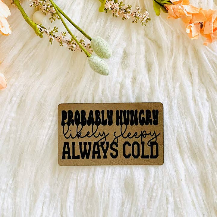 Likely sleepy leather hat patch for wholesale by R & R Stitched