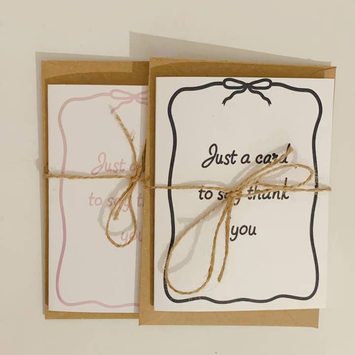 Bow Thank You Card for wholesale by Harmony Heaven Gifts