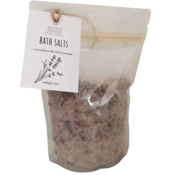 Badesalt - Luksusblanding med tørret lavendel for engroshandel hos Natural Approach